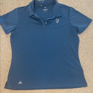 Adidas Women's Classic Blue Button Down Shirt